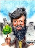 John Harrison caricature